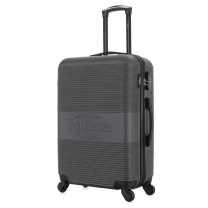 Valise grise de notre collection Potiron Paris, Paris, taille S, de 3/4
