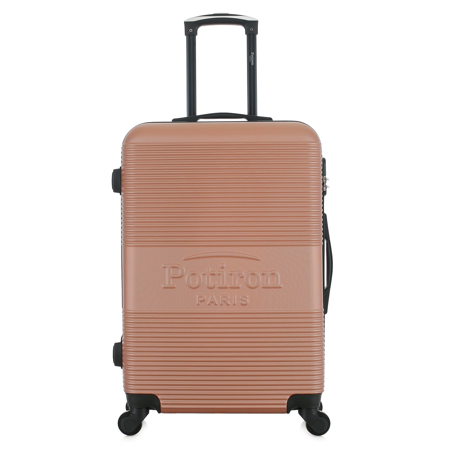 Valise rose de notre collection Potiron Paris, Paris, taille S, de face
