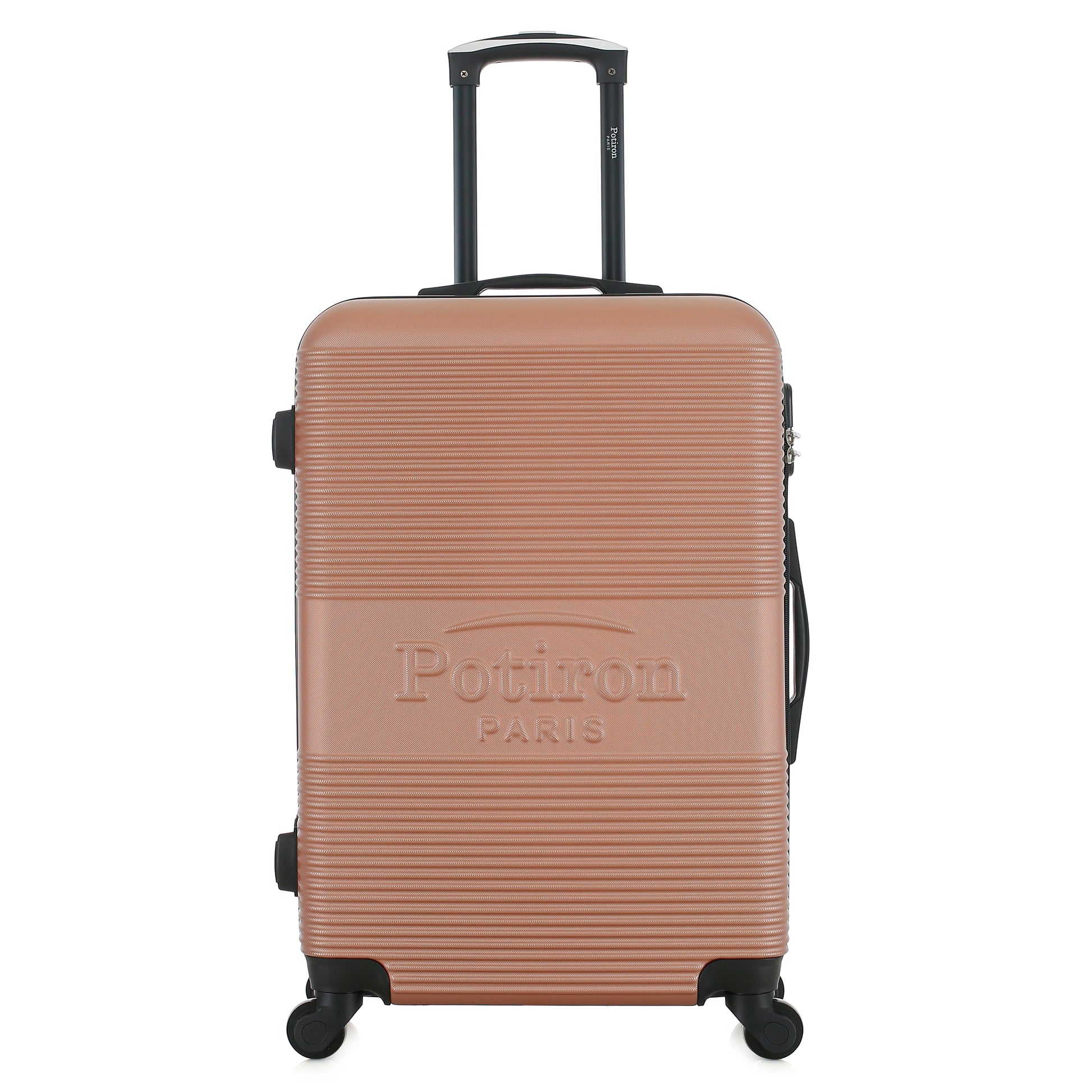 Valise rose de notre collection Potiron Paris, Paris, taille S, de face
