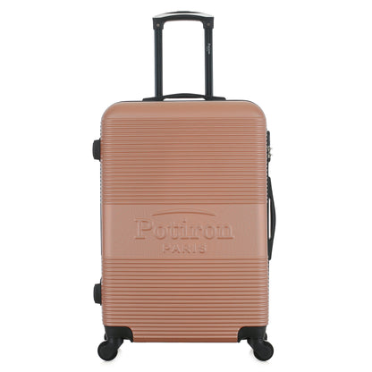 Valise rose de notre collection Potiron Paris, Paris, taille S, de face
