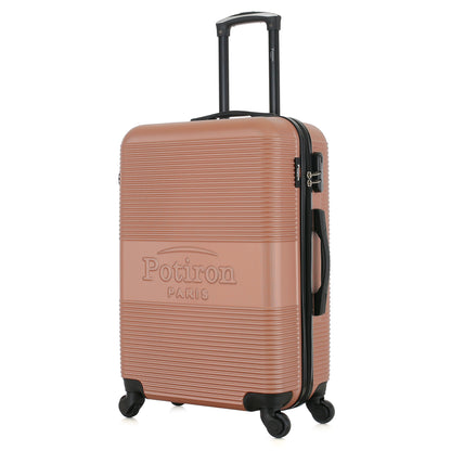 Valise rose de notre collection Potiron Paris, Paris, taille S, de 3/4
