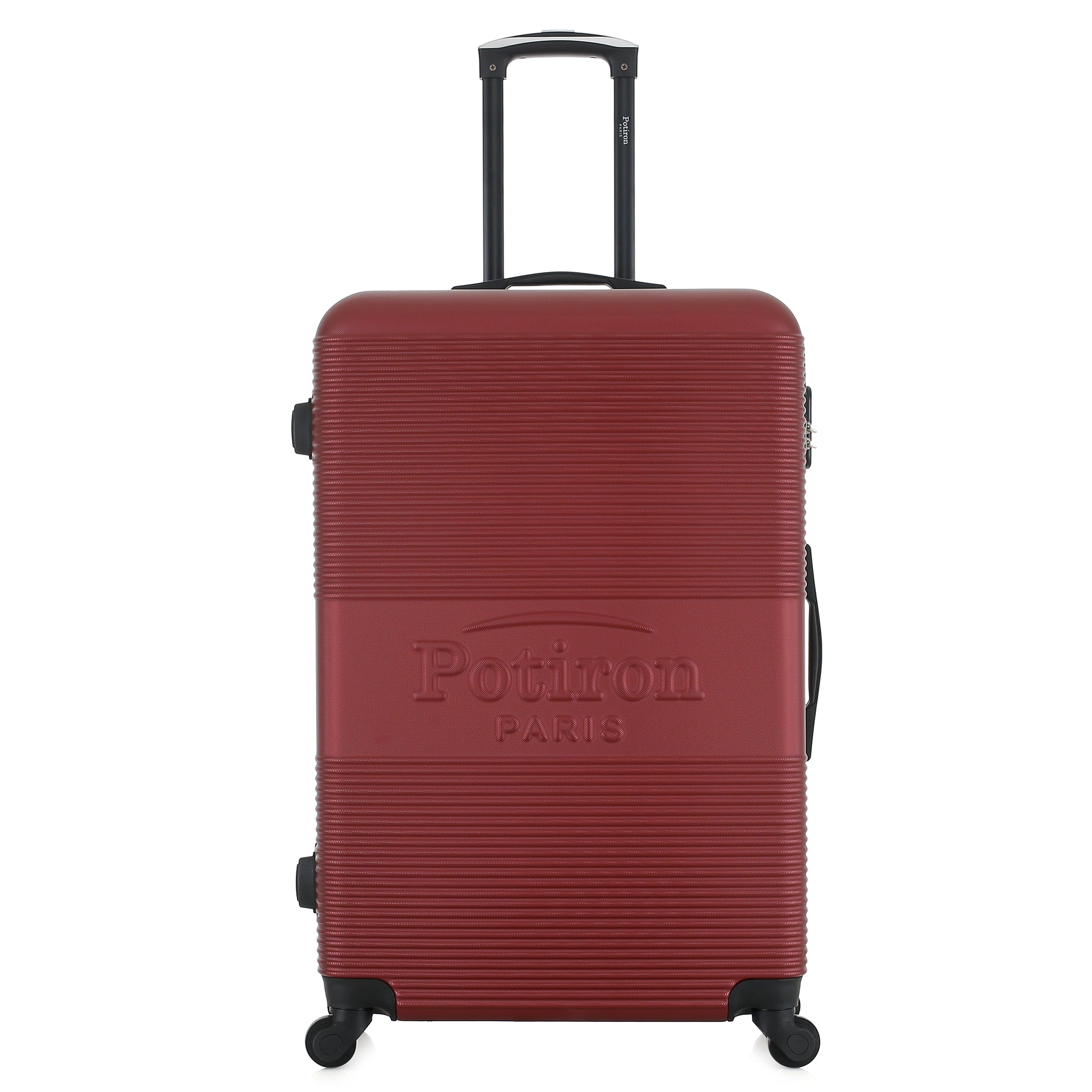 Grande valise bordeaux de face
