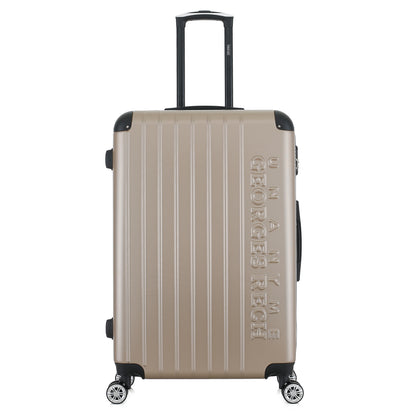 Valise beige de notre collection Georges Rech, Rome, taille L, de face
