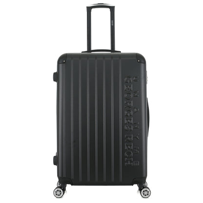 Valise noire de notre collection Georges Rech, Rome, taille L, de face