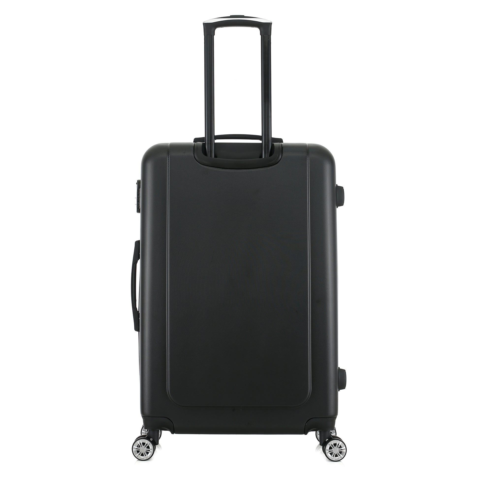 Valise noire de notre collection Georges Rech, Rome, taille L, de dos