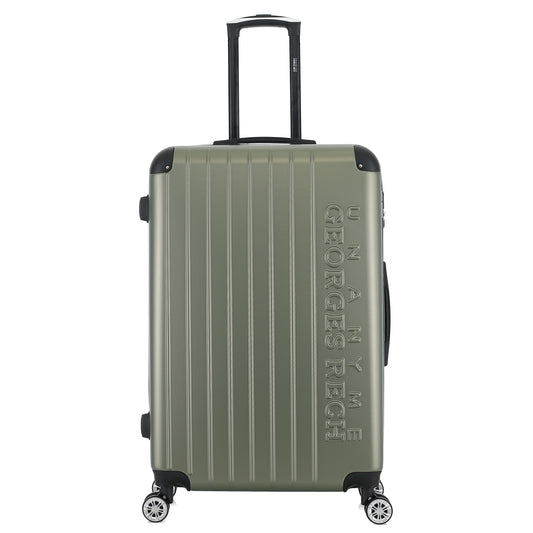 Valise kaki de notre collection Georges Rech, Rome, taille L, de face