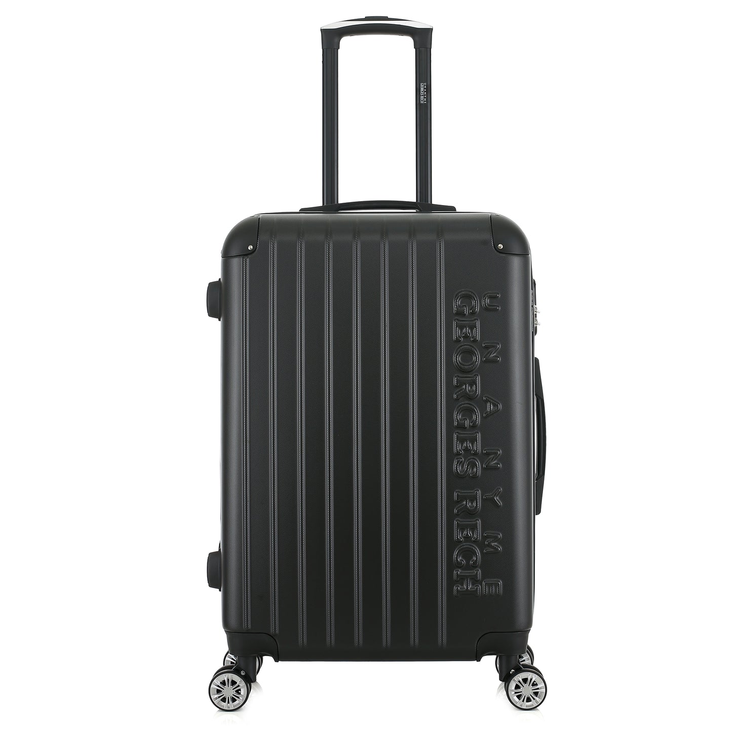 Valise noire de notre collection Georges Rech, Rome, taille M, de face