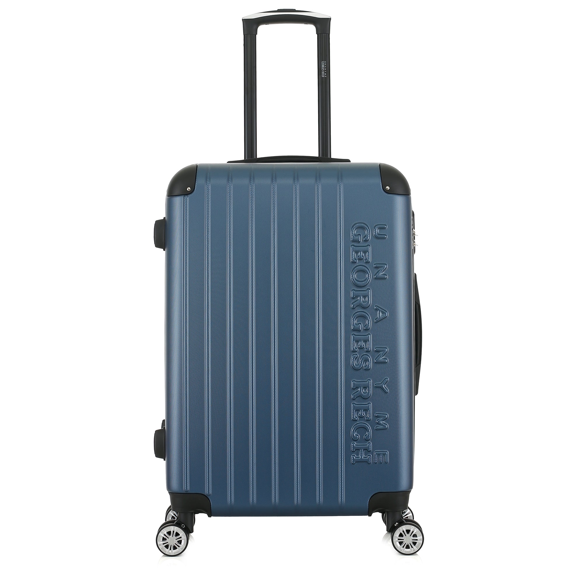 Valise bleue de notre collection Georges Rech, Rome, taille M, de face