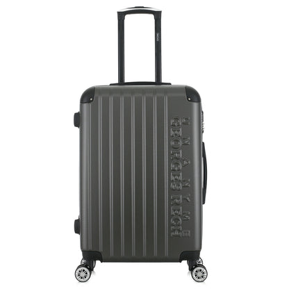 Valise grise de notre collection Georges Rech, Rome, taille M, de face