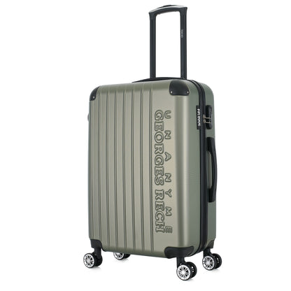 Valise kaki de notre collection Georges Rech, Rome, taille M, de 3/4