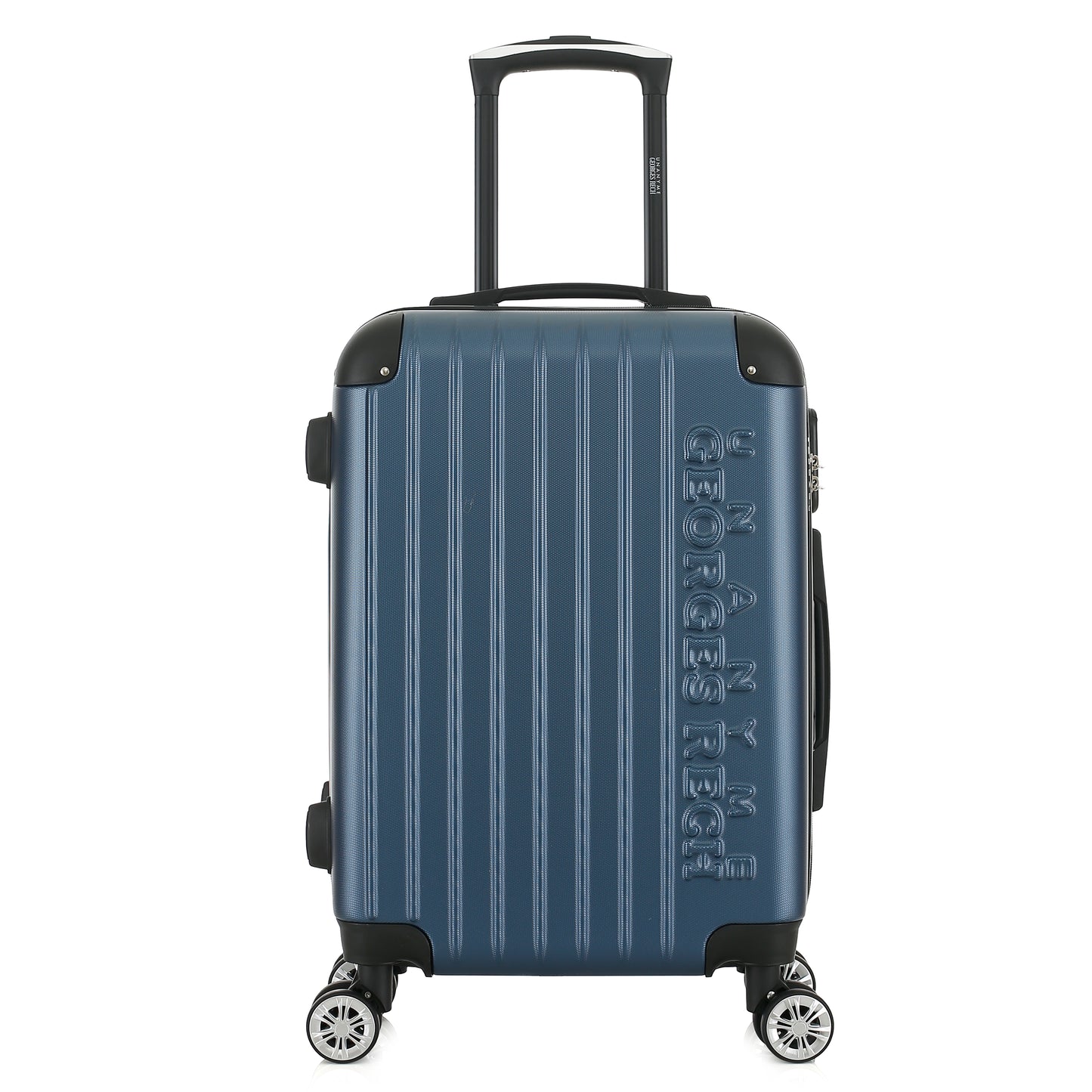 Valise bleue de notre collection Georges Rech, Rome, taille S, de face