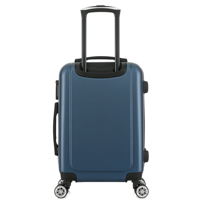 Valise bleue de notre collection Georges Rech, Rome, taille S, de dos