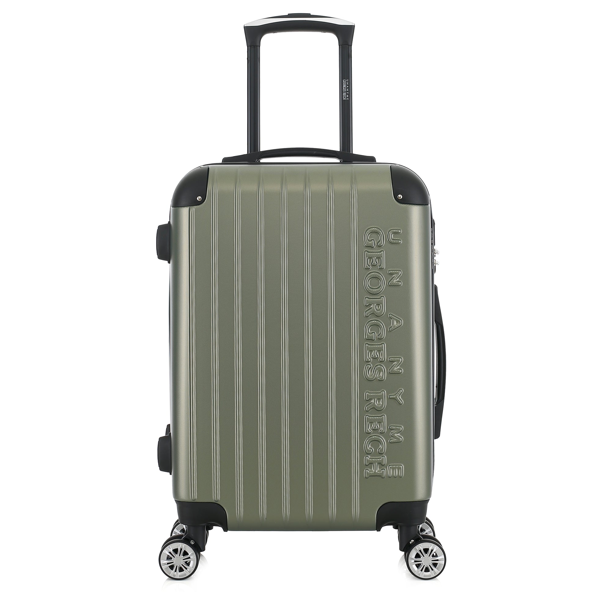 Valise kaki de notre collection Georges Rech, Rome, taille S, de face