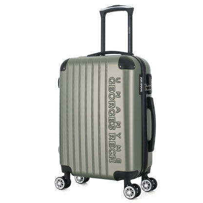 Valise kaki de notre collection Georges Rech, Rome, taille S, de 3/4