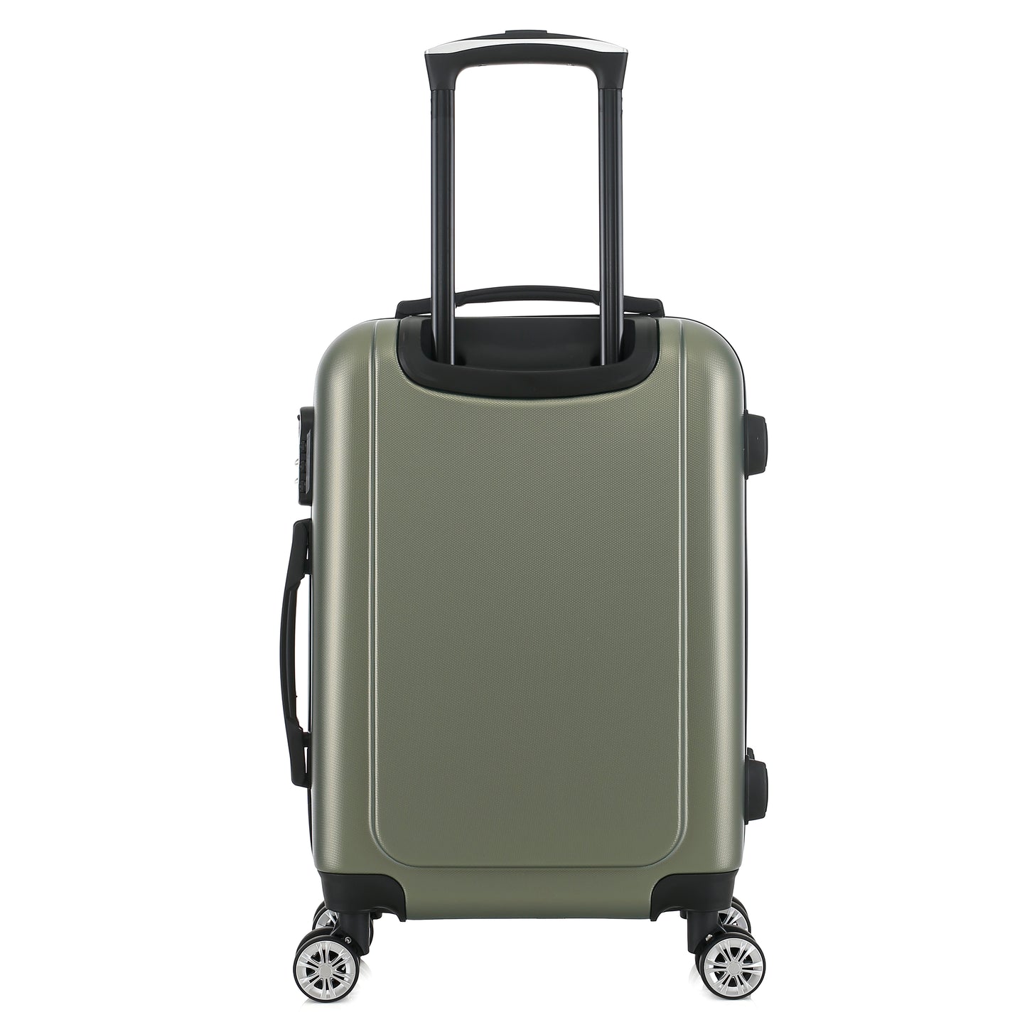 Valise kaki de notre collection Georges Rech, Rome, taille S, de dos