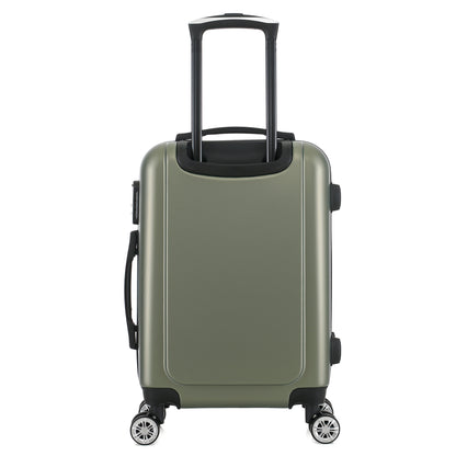 Valise kaki de notre collection Georges Rech, Rome, taille S, de dos