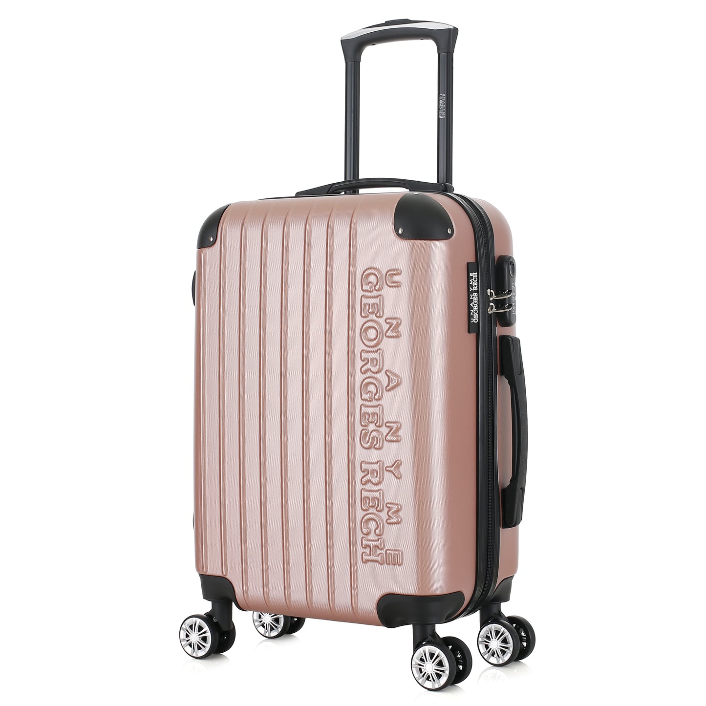 Valise rose de notre collection Georges Rech, Rome, taille S, de dos