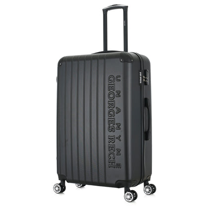 Grande valise noire de 3/4

