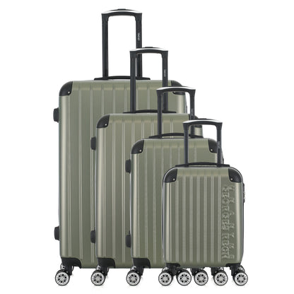 Set de 4 valises kaki de notre collection Georges Rech, Rome, de face