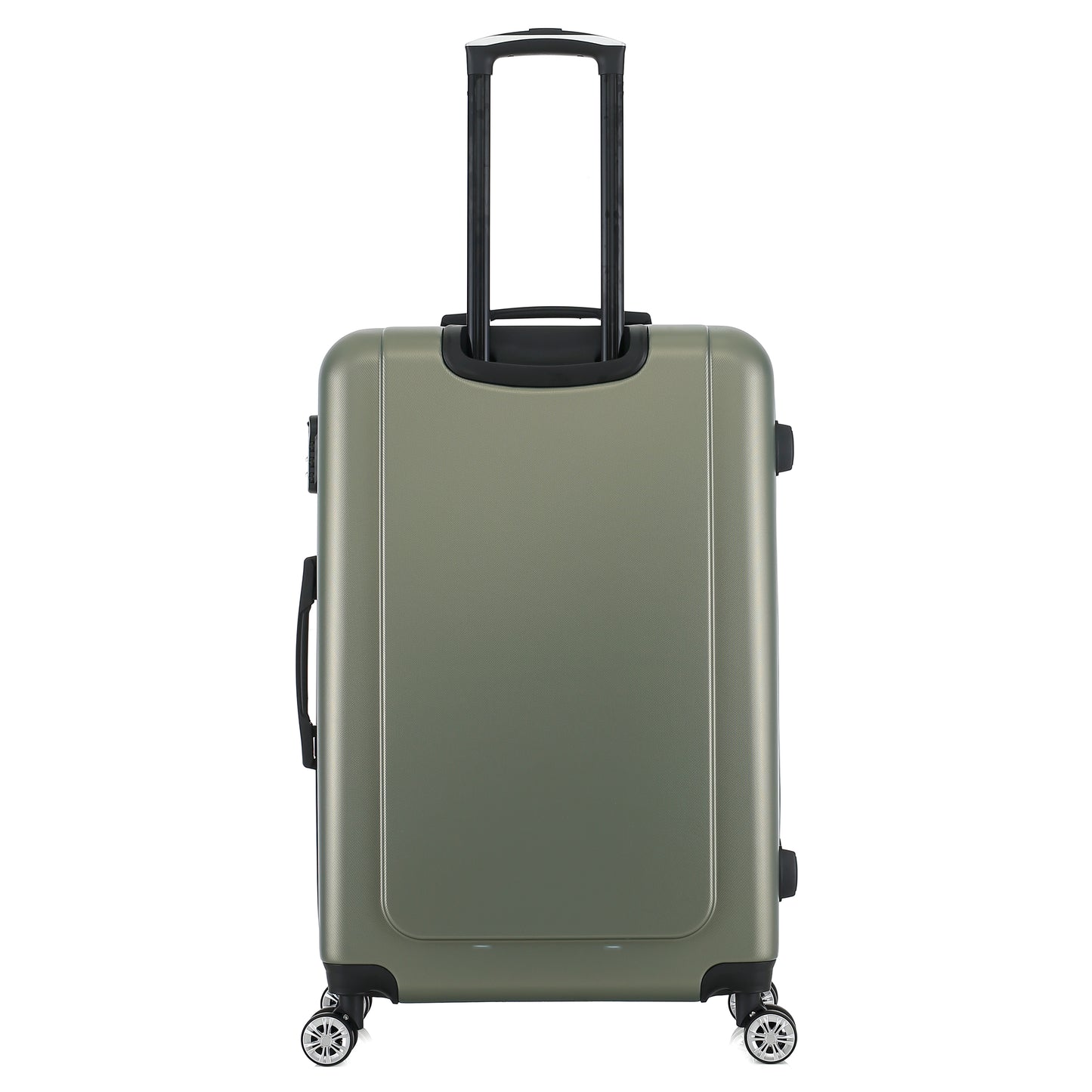 Grande valise kaki de dos
