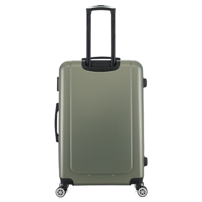 Grande valise kaki de dos
