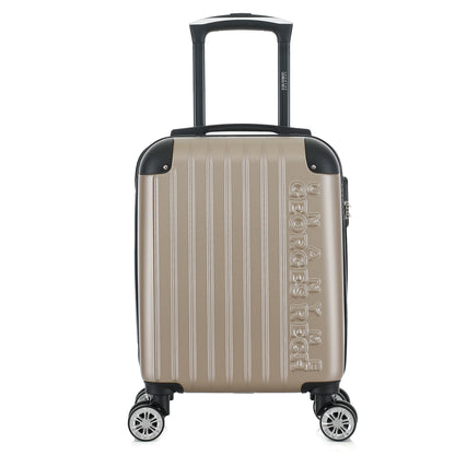 Valise beige de notre collection Georges Rech, Rome, taille XS, de face