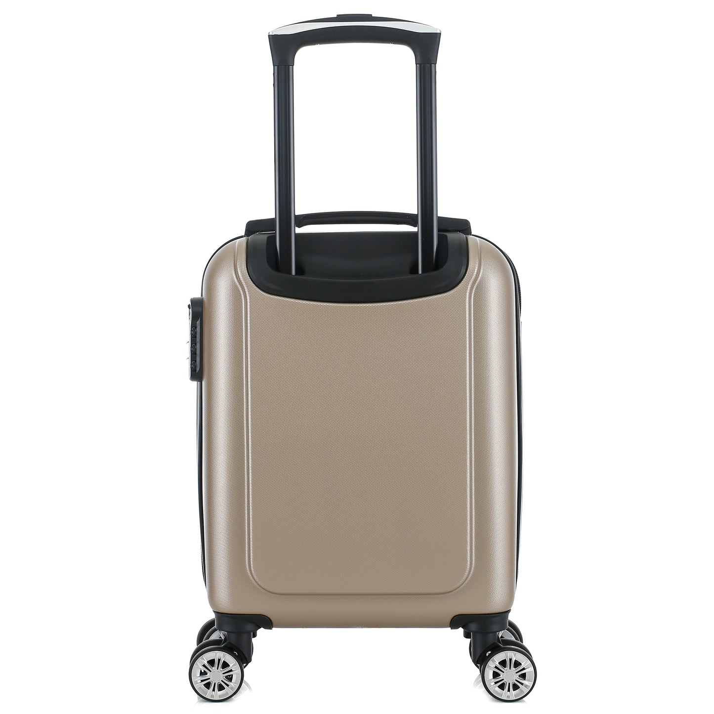 Valise beige de notre collection Georges Rech, Rome, taille XS, de dos