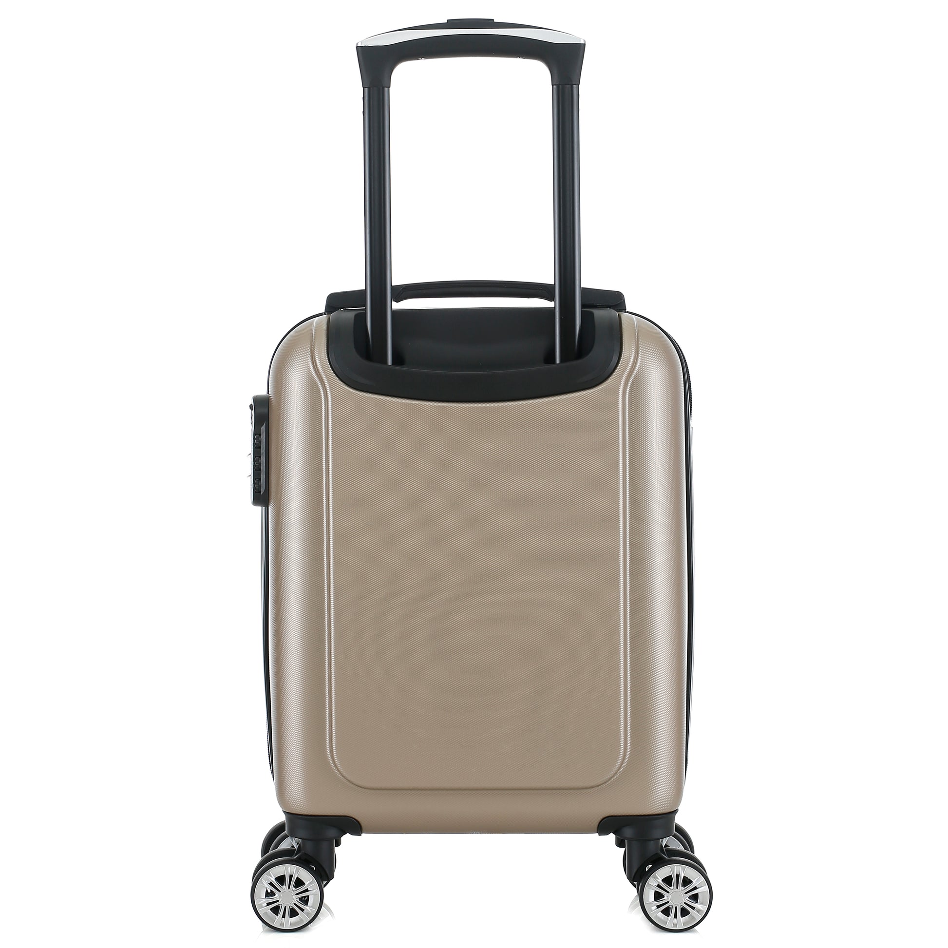 Valise beige de notre collection Georges Rech, Rome, taille XS, de dos