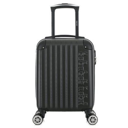 Valise noire de notre collection Georges Rech, Rome, taille XS, de face