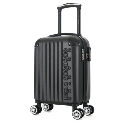 Valise noire de notre collection Georges Rech, Rome, taille XS, de 3/4