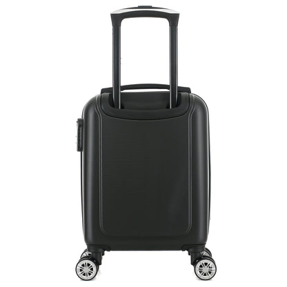 Valise noire de notre collection Georges Rech, Rome, taille XS, de dos