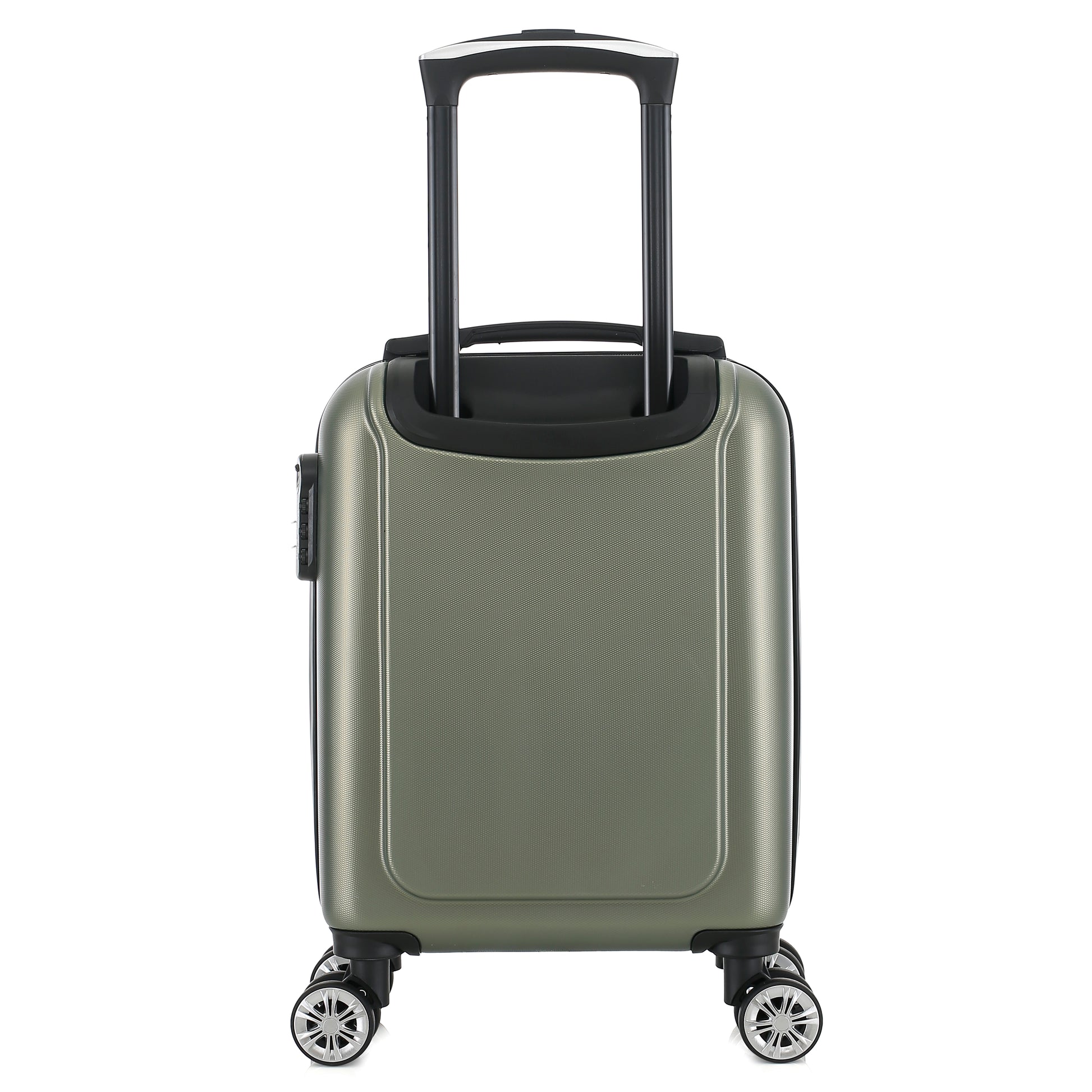 Valise kaki de notre collection Georges Rech, Rome, taille XS, de dos