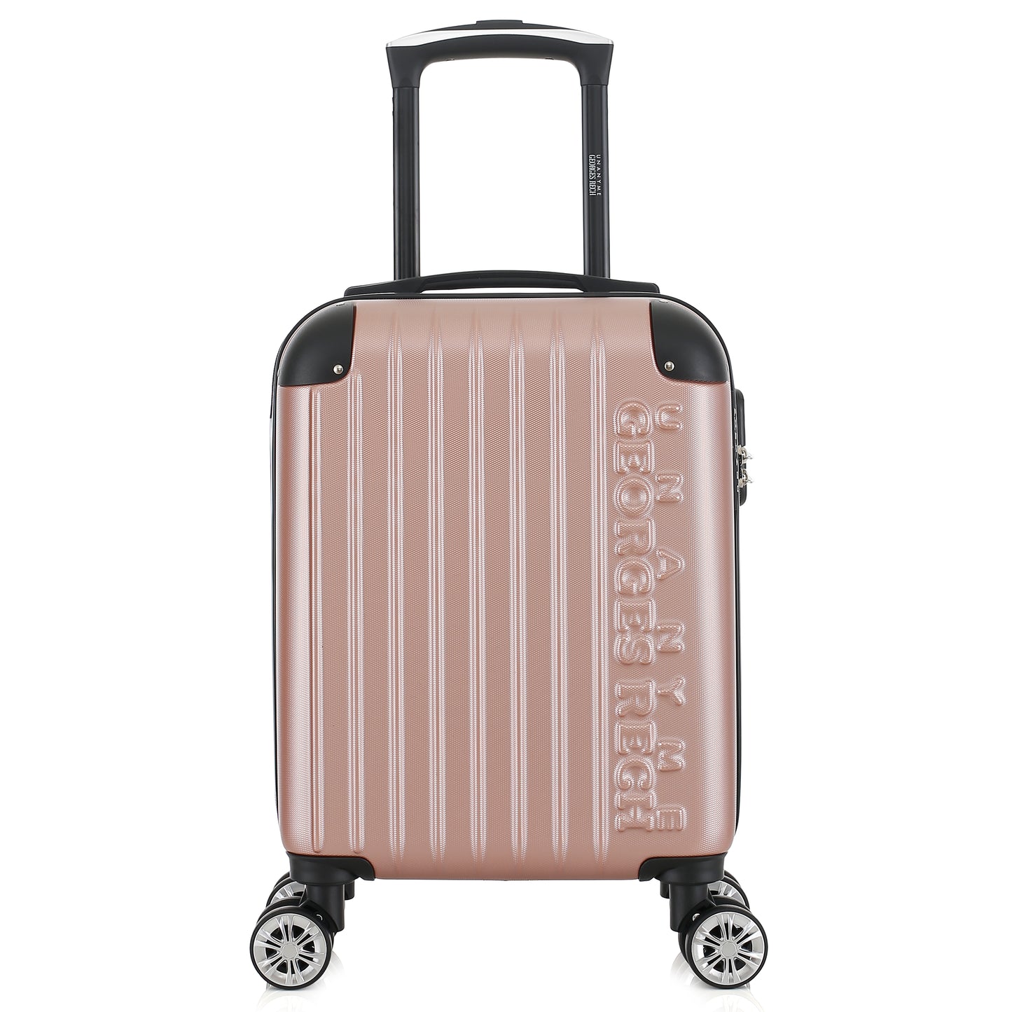 Valise rose de notre collection Georges Rech, Rome, taille XS, de face