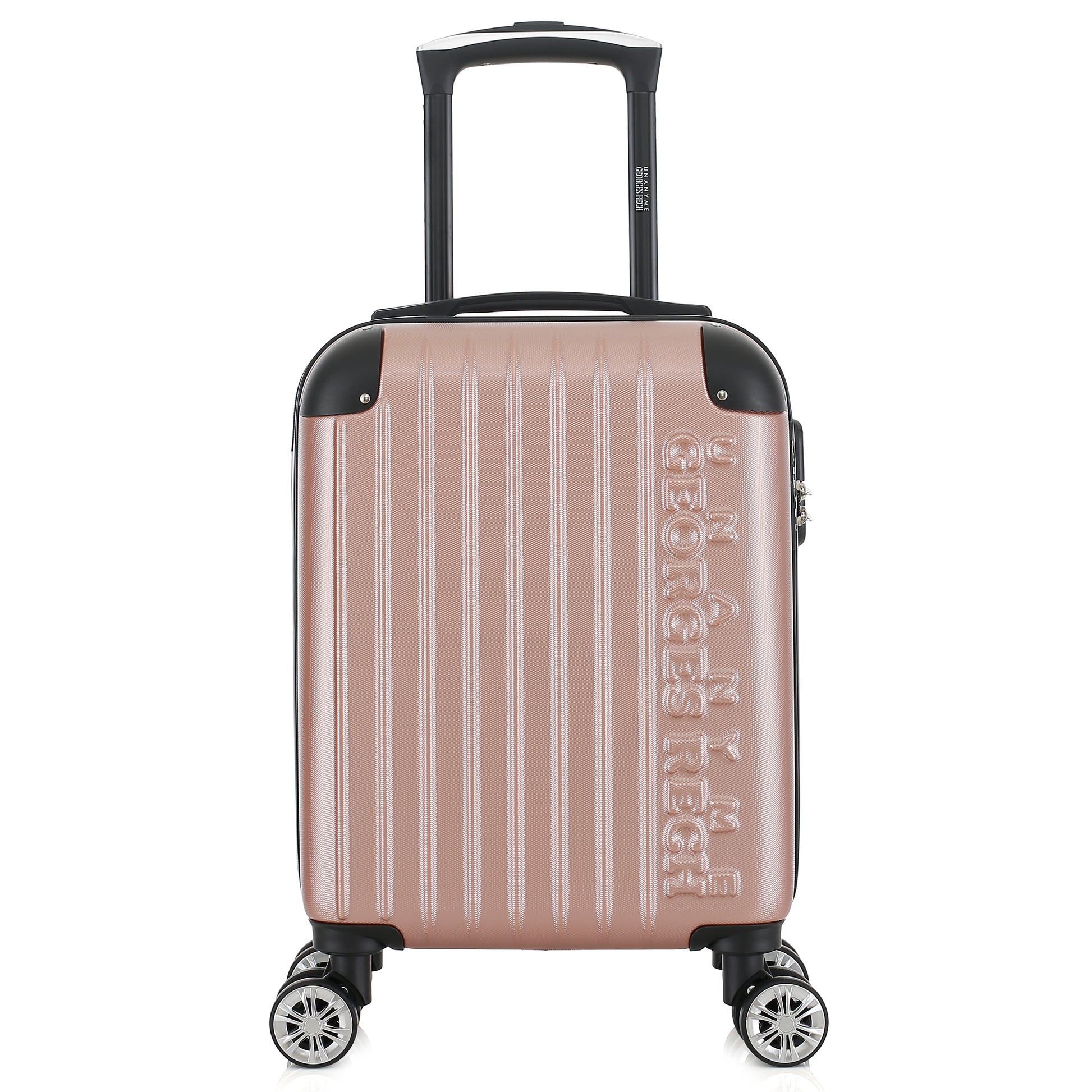 Valise rose de notre collection Georges Rech, Rome, taille XS, de face
