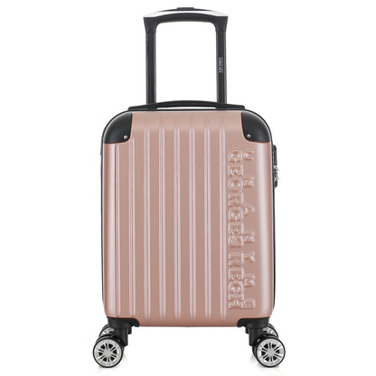 Valise rose de notre collection Georges Rech, Rome, taille XS, de face