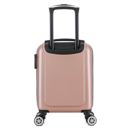 Valise rose de notre collection Georges Rech, Rome, taille XS, de dos