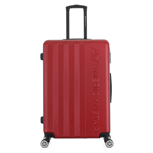 Valise rouge de notre collection American Star, Seattle, taille L, de face
