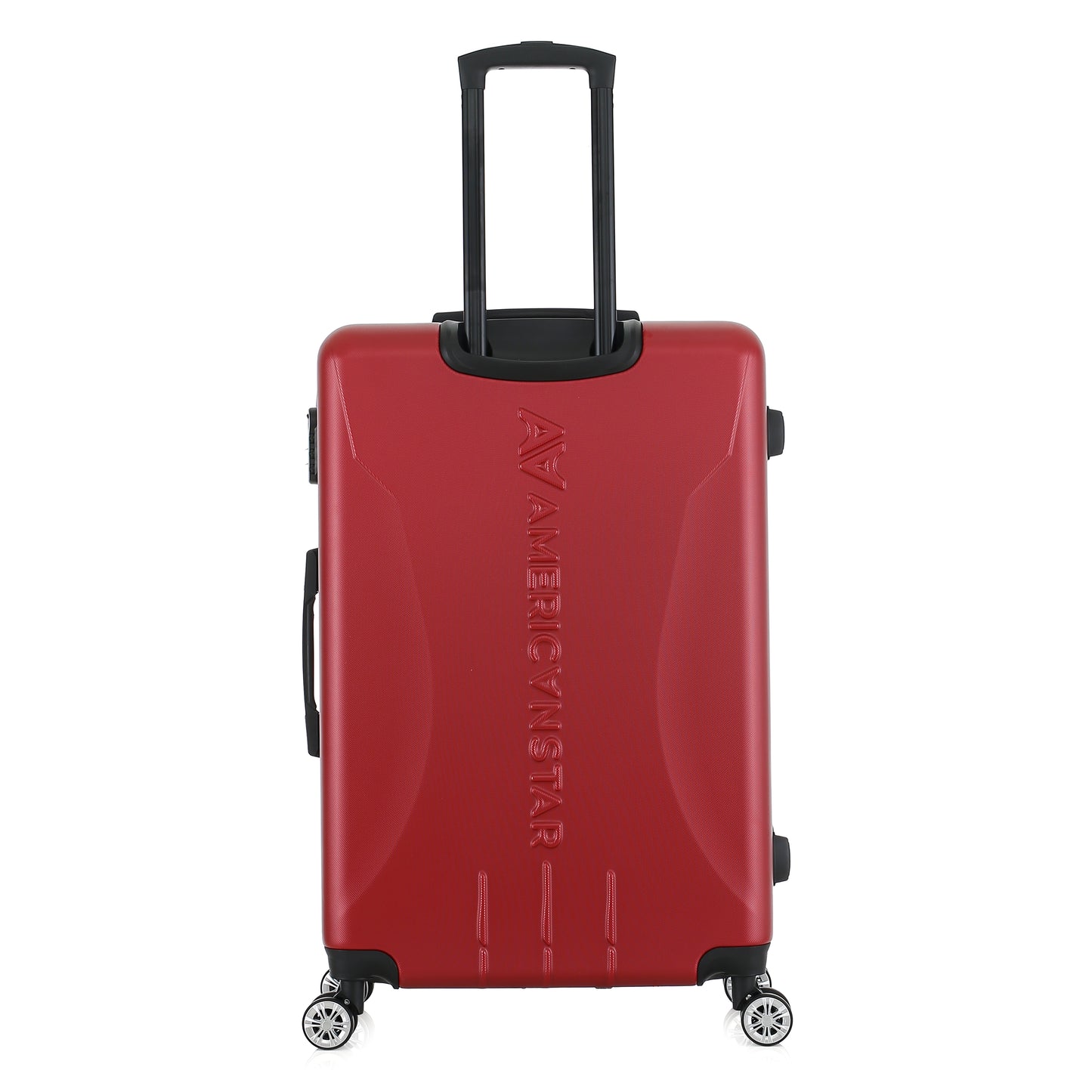 Valise rouge de notre collection American Star, Seattle, taille L, de dos