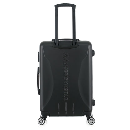 Valise noire de notre collection American Star, Seattle, taille M, de dos