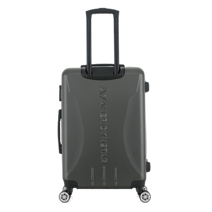 Valise grise de notre collection American Star, Seattle, taille M, de dos