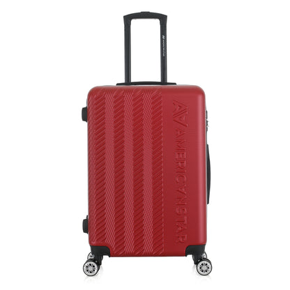 Valise rouge de notre collection American Star, Seattle, taille M, de face
