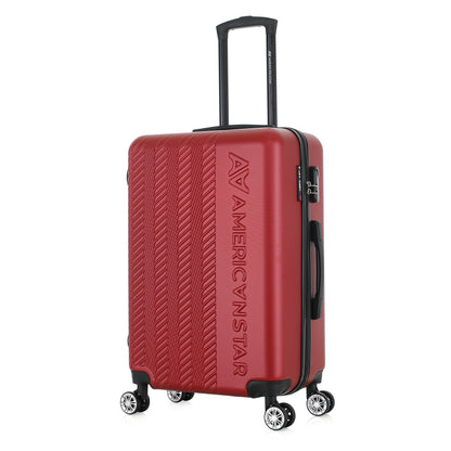 Valise rouge de notre collection American Star, Seattle, taille M, de 3/4