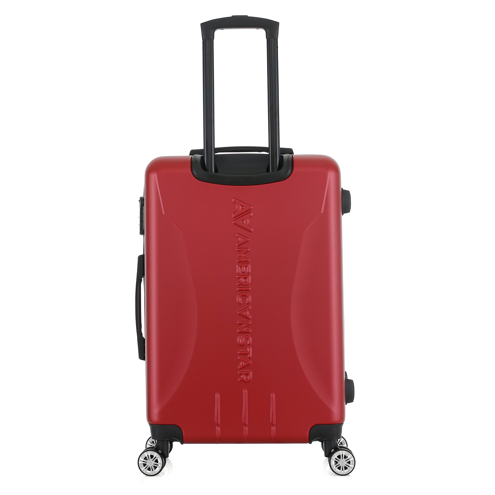 Valise rouge de notre collection American Star, Seattle, taille M, de dos