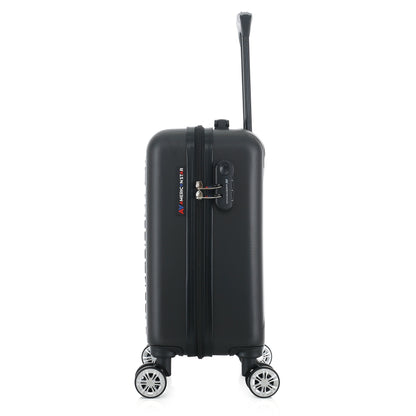 Valise noire de notre collection American Star, Seattle, taille S, de côté