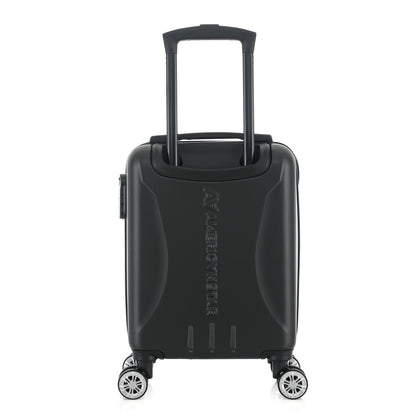 Valise noire de notre collection American Star, Seattle, taille S, de dos