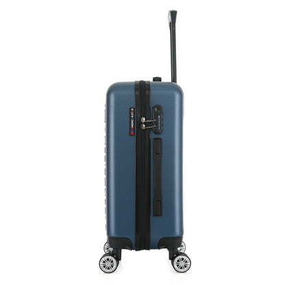 Valise bleue de notre collection American Star, Seattle, taille S, de côté