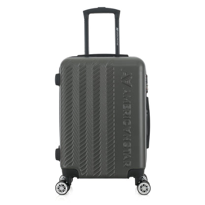 Valise grise de notre collection American Star, Seattle, taille S, de face
