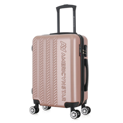 Valise or rose de notre collection American Star, Seattle, taille S, de 3/4