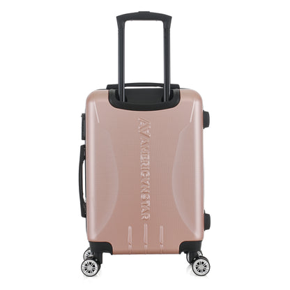 Valise or rose de notre collection American Star, Seattle, taille S, de dos