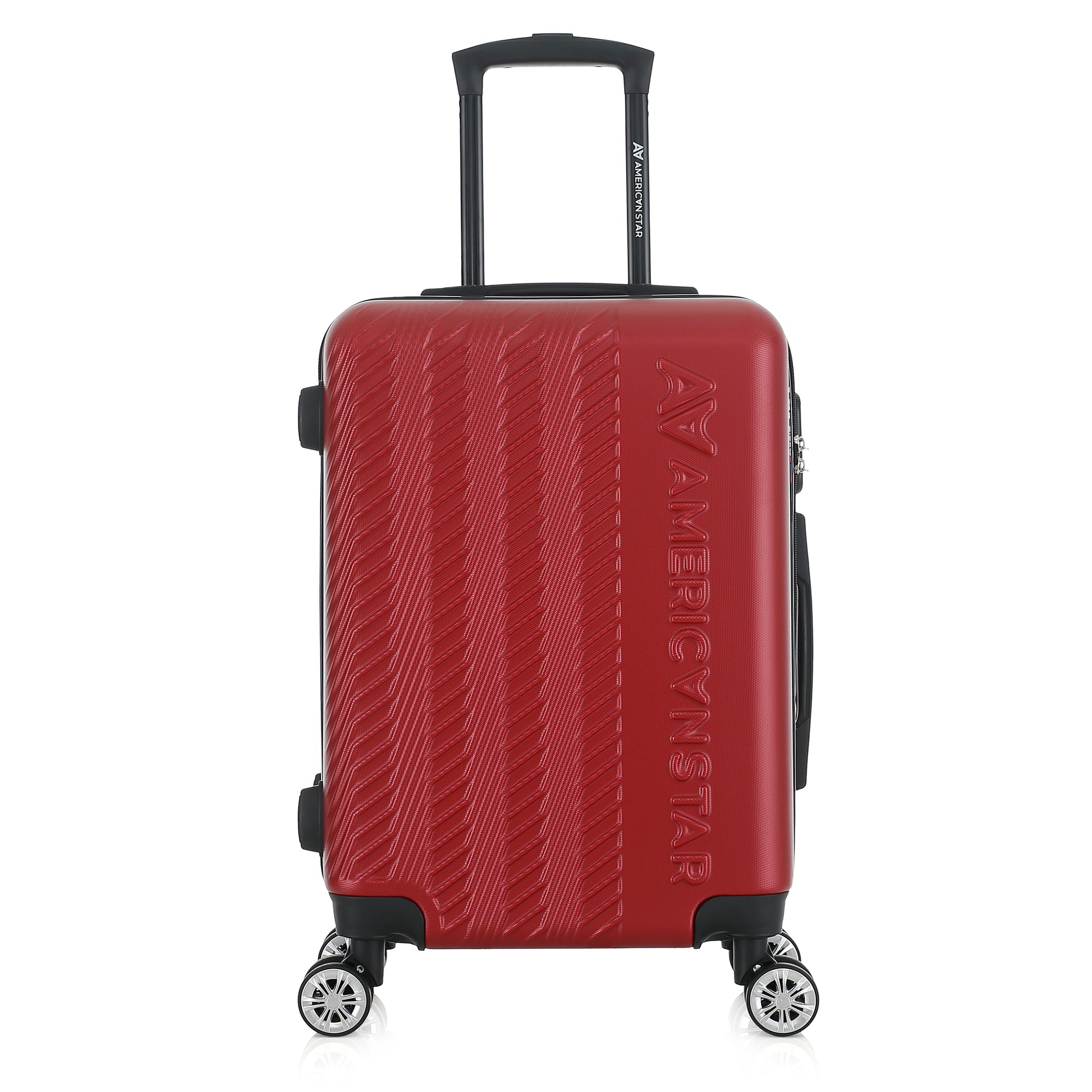Valise rouge de notre collection American Star, Seattle, taille S, de face
